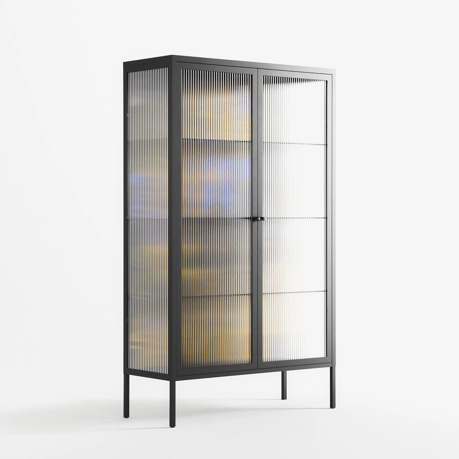 The Towering Hall Full Of Light 2 - Cabinet - Nick Liefhebber - Antracite - Reeded glass - Image 4