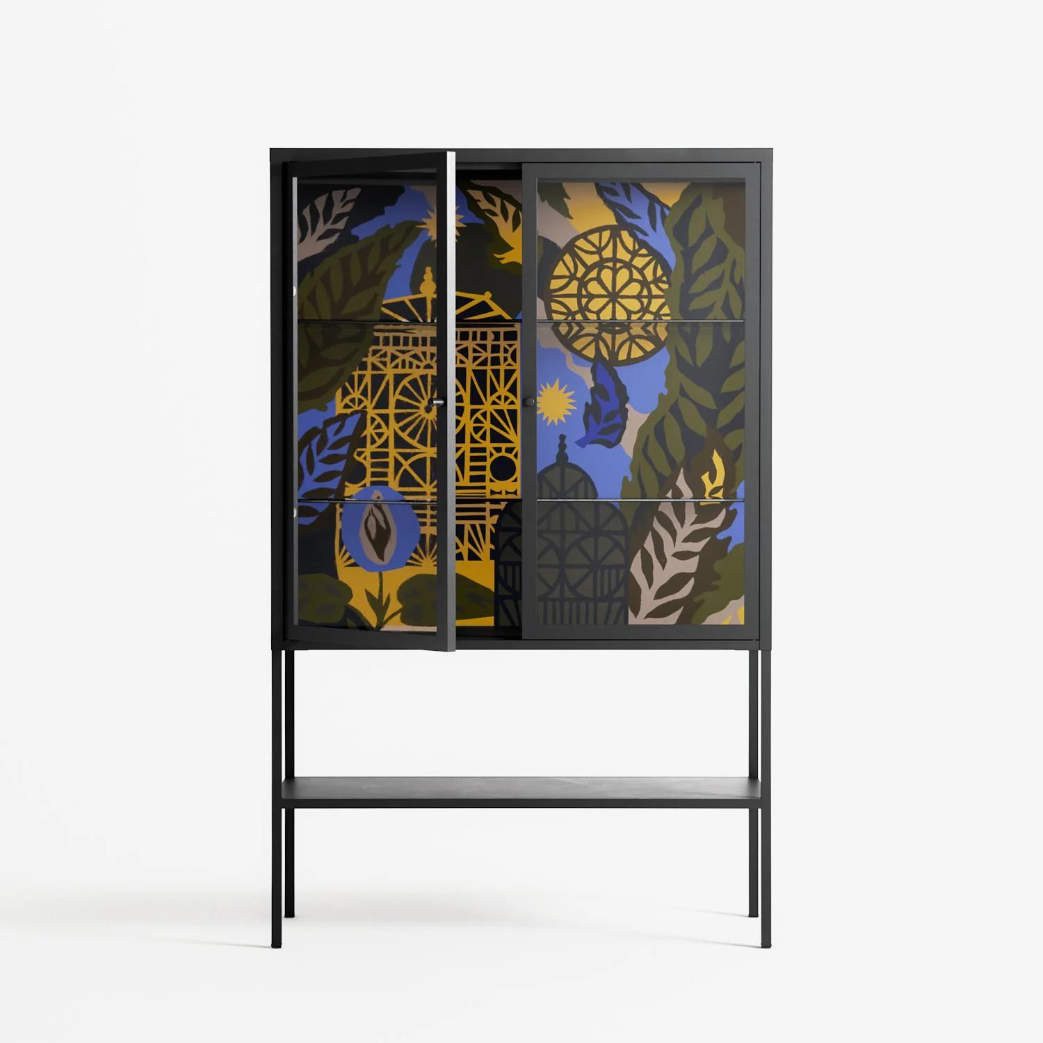 The Towering Hall Full Of Light 2 - Loft Cabinet - Nick Liefhebber - Antracite - Clear glass - Image 2