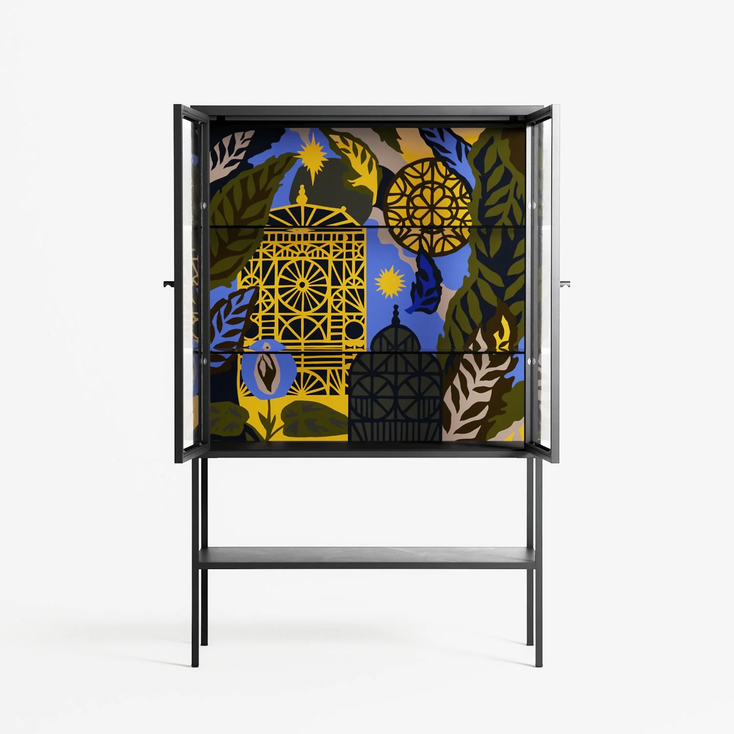 The Towering Hall Full Of Light 2 - Loft Cabinet - Nick Liefhebber - Antracite - Clear glass - Image 3