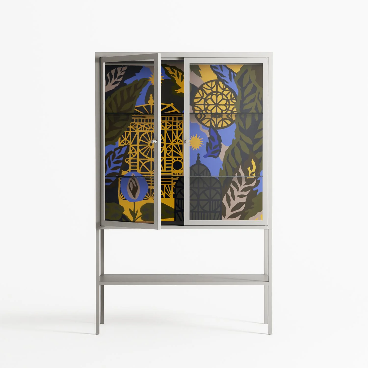 The Towering Hall Full Of Light 2 - Loft Cabinet - Nick Liefhebber - Chalk - Clear glass - Image 2