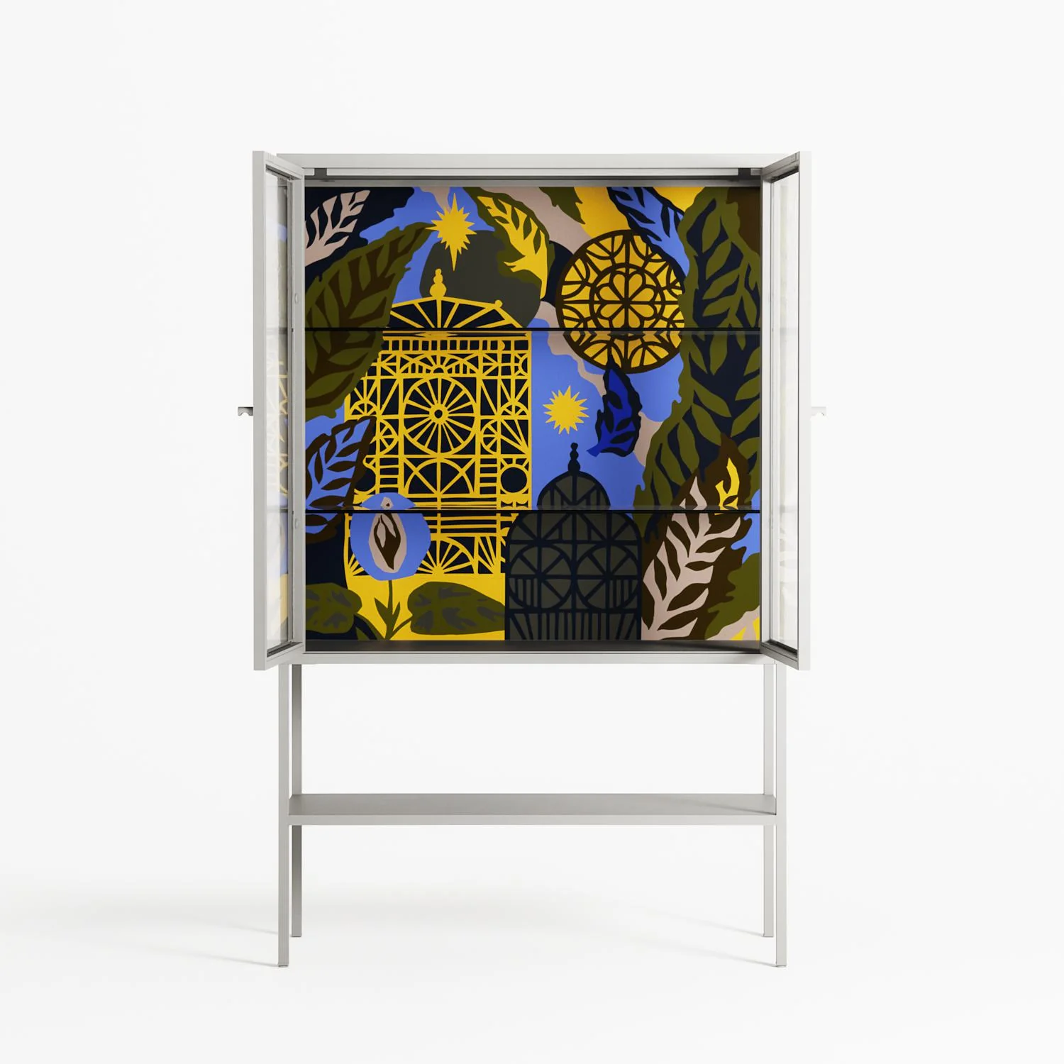 The Towering Hall Full Of Light 2 - Loft Cabinet - Nick Liefhebber - Chalk - Clear glass - Image 3
