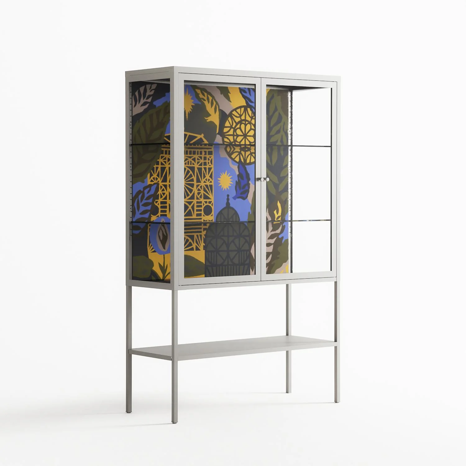 The Towering Hall Full Of Light 2 - Loft Cabinet - Nick Liefhebber - Chalk - Clear glass - Image 4