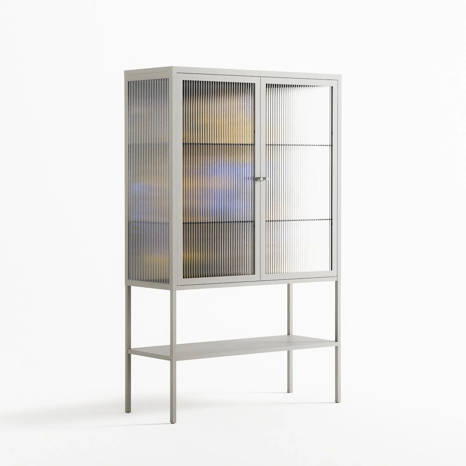 The Towering Hall Full Of Light 2 - Loft Cabinet - Nick Liefhebber - Chalk - Reeded glass - Image 4