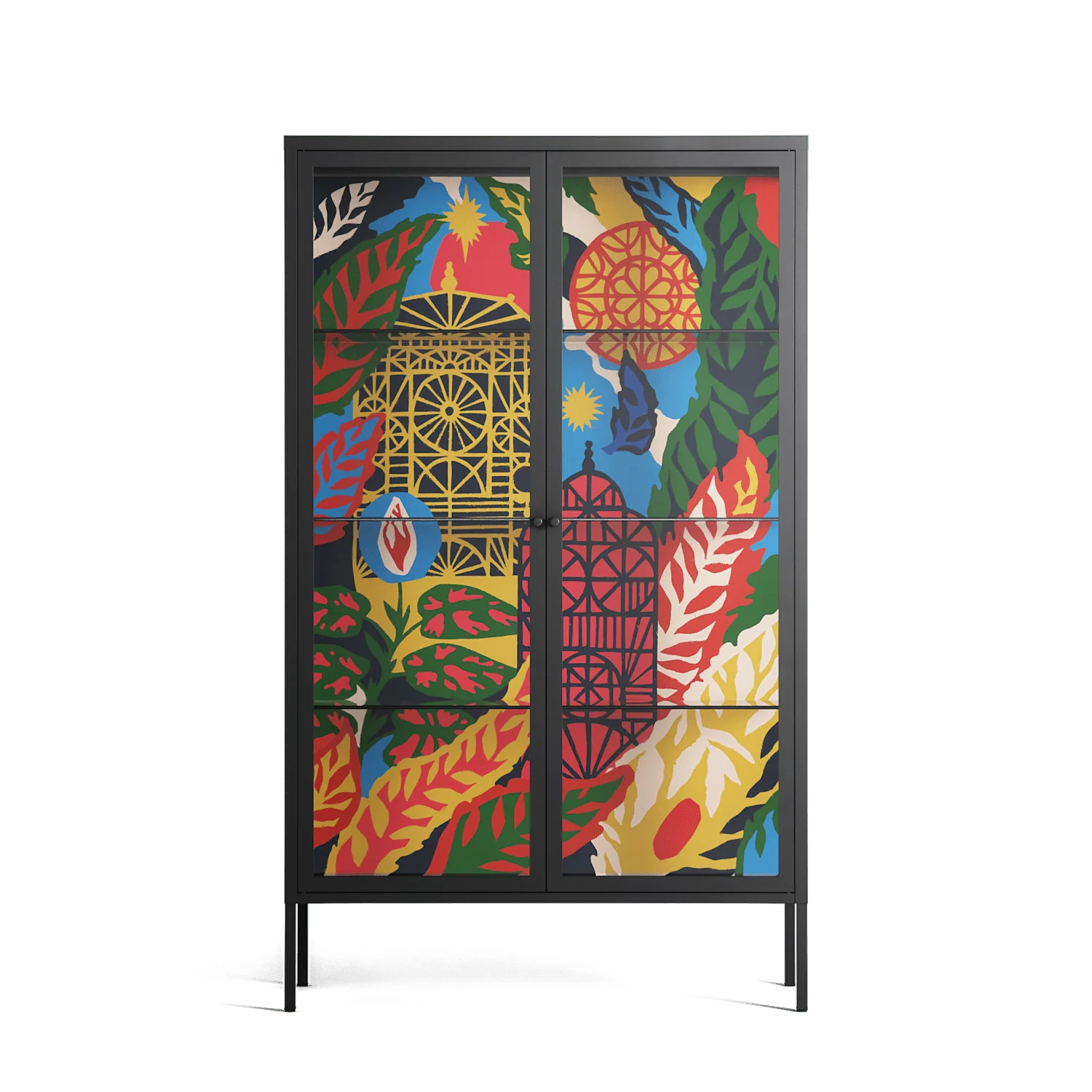 The Towering Hall Full Of Light - Cabinet - Nick Liefhebber - Antracite - Clear glass