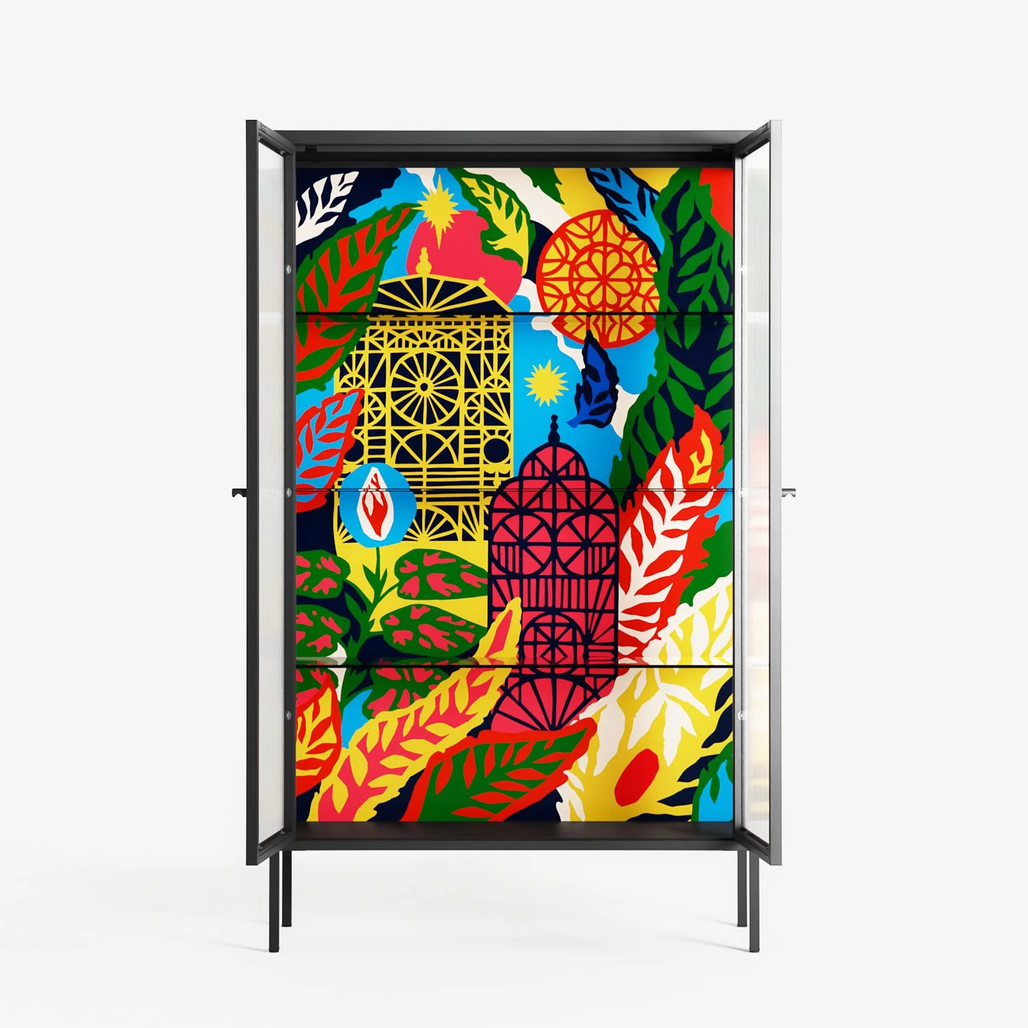 The Towering Hall Full Of Light - Cabinet - Nick Liefhebber - Antracite - Reeded glass - Image 3