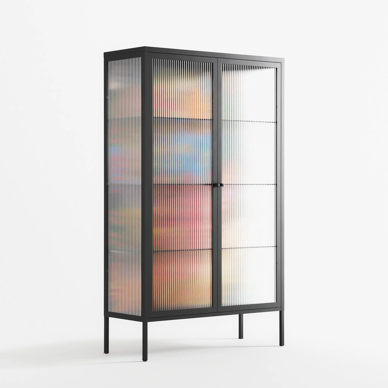 The Towering Hall Full Of Light - Cabinet - Nick Liefhebber - Antracite - Reeded glass - Image 4