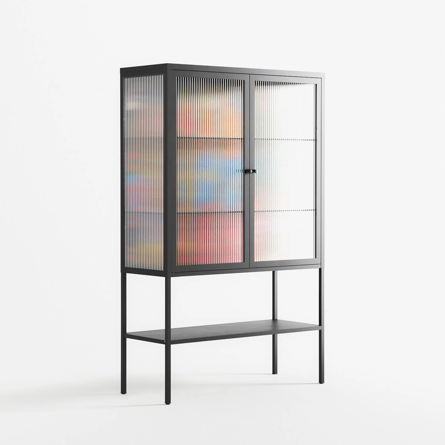 The Towering Hall Full Of Light - Loft Cabinet - Nick Liefhebber - Antracite - Reeded glass - Image 4