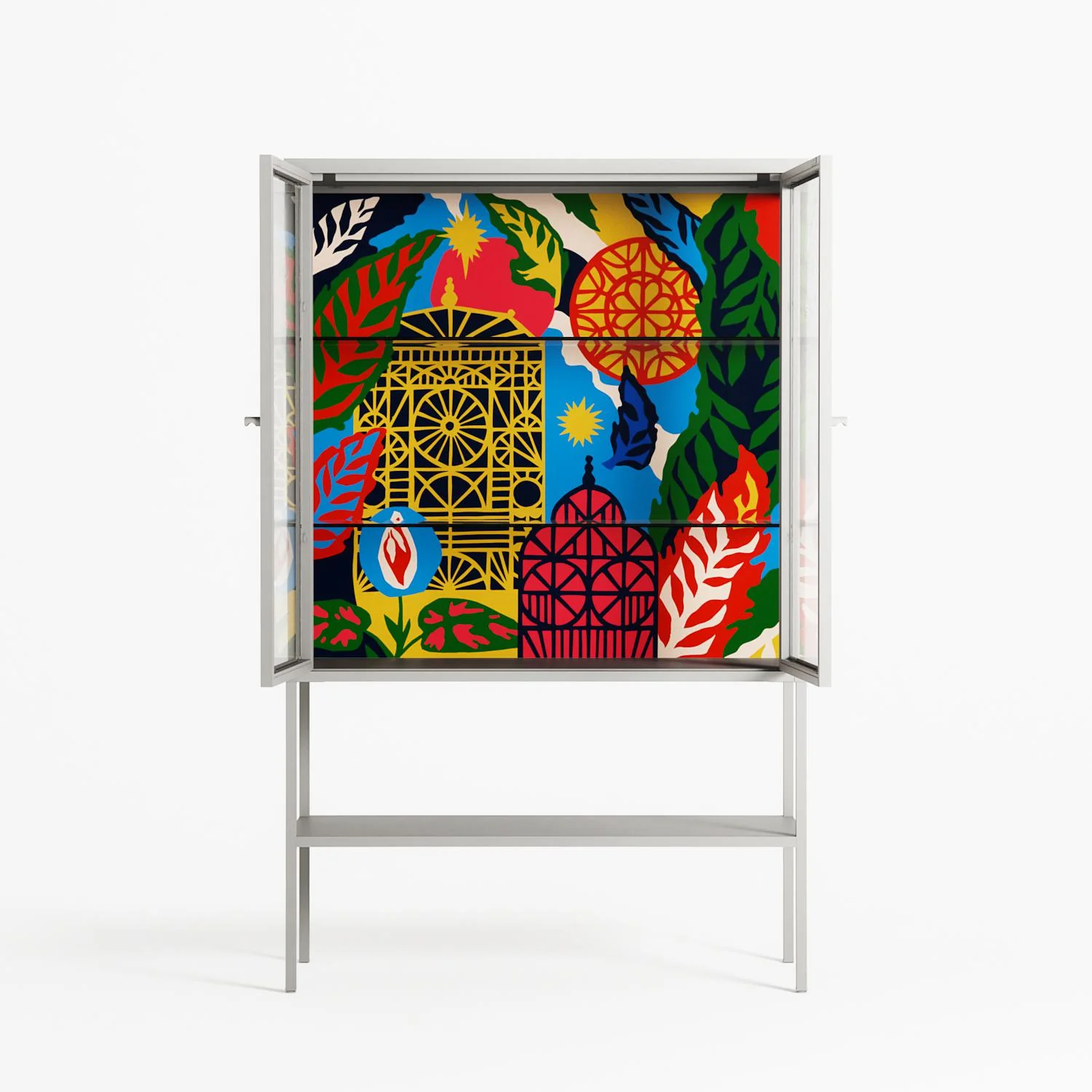 The Towering Hall Full Of Light - Loft Cabinet - Nick Liefhebber - Chalk - Clear glass - Image 3