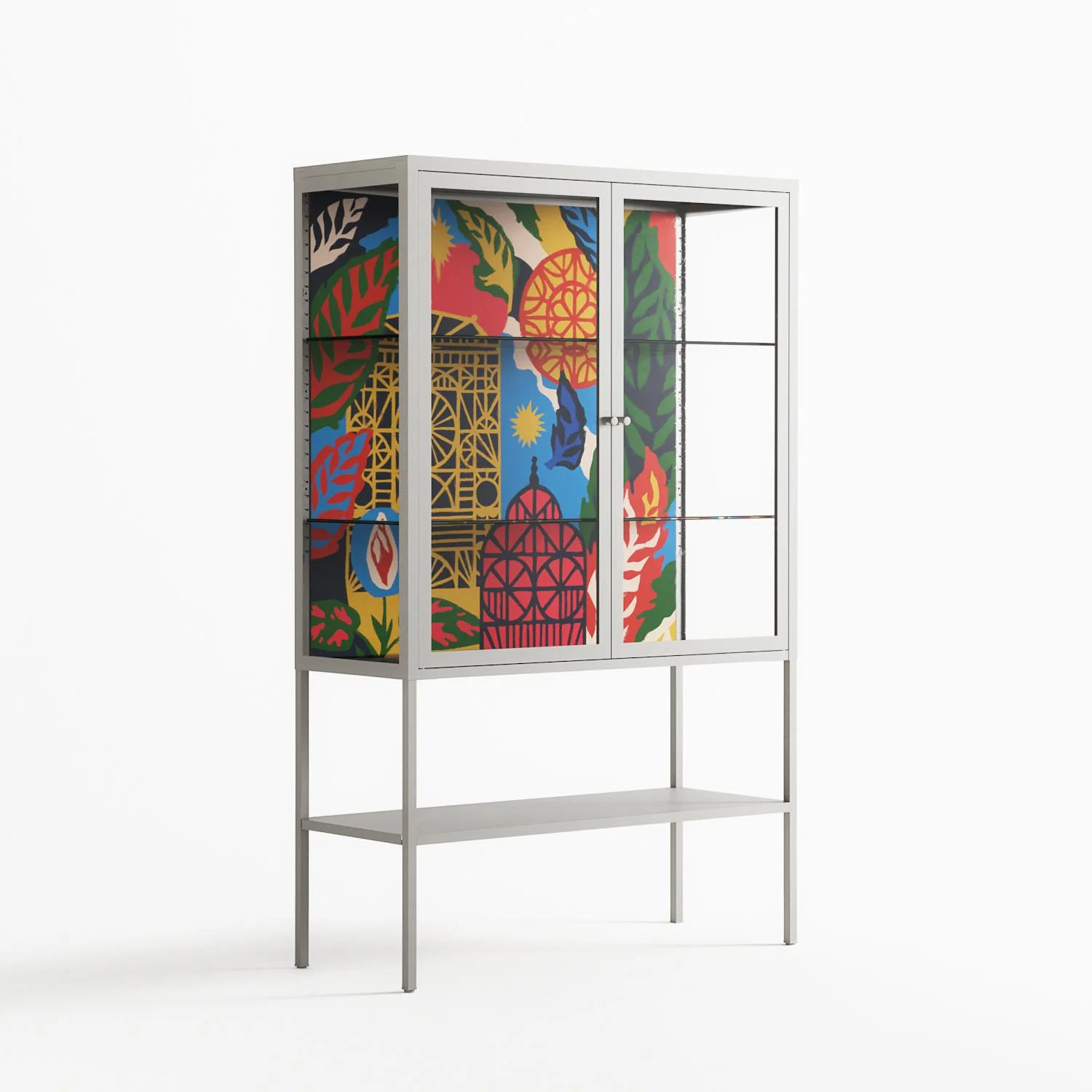 The Towering Hall Full Of Light - Loft Cabinet - Nick Liefhebber - Chalk - Clear glass - Image 4