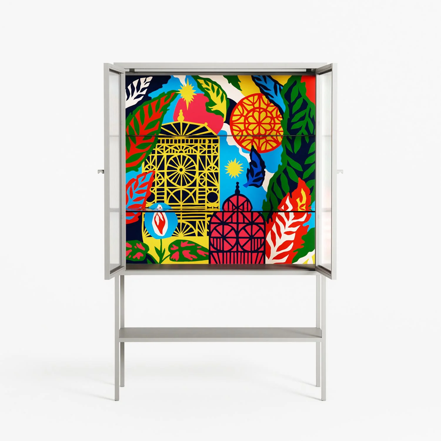 The Towering Hall Full Of Light - Loft Cabinet - Nick Liefhebber - Chalk - Reeded glass - Image 3