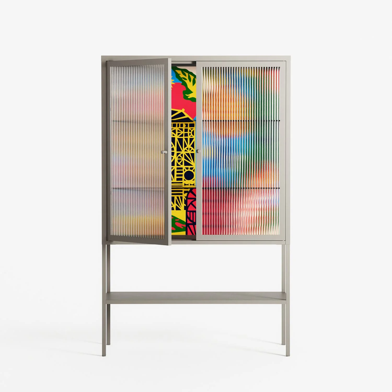 The Towering Hall Full Of Light - Loft Cabinet - Nick Liefhebber - Pebble - Reeded glass - Image 2