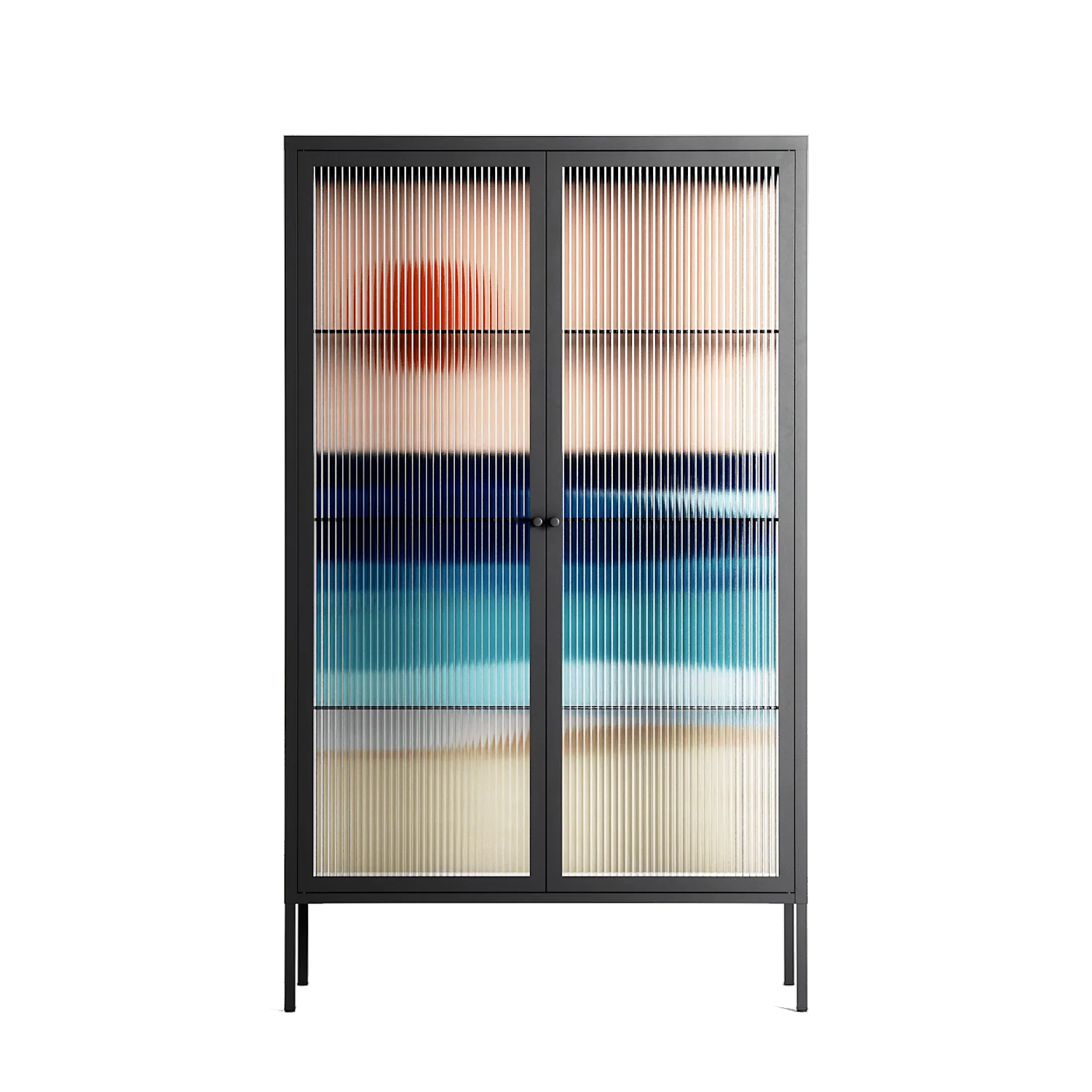 The Wave - Cabinet - Henry Rivers - Antracite - Reeded glass