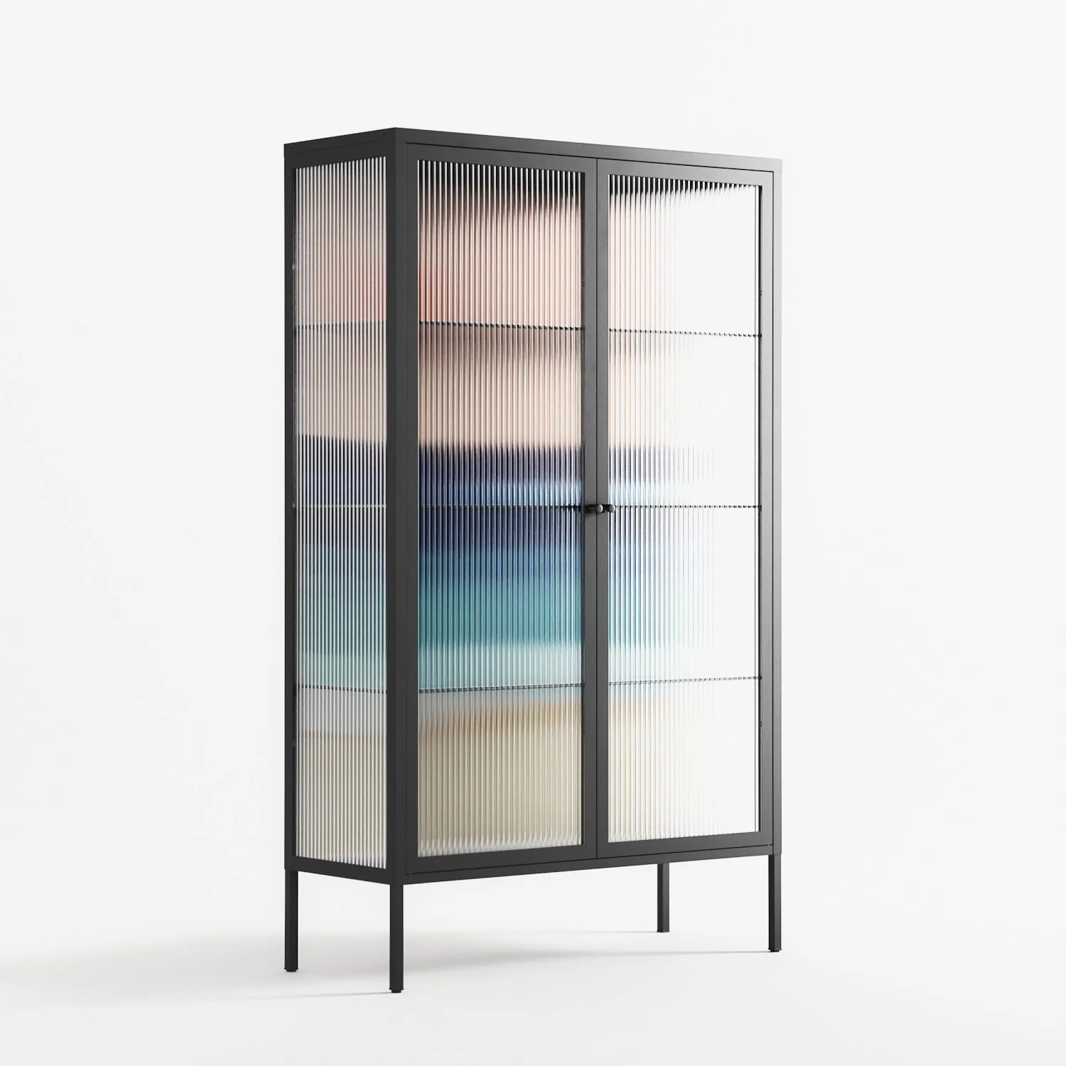 The Wave - Cabinet - Henry Rivers - Antracite - Reeded glass - Image 4