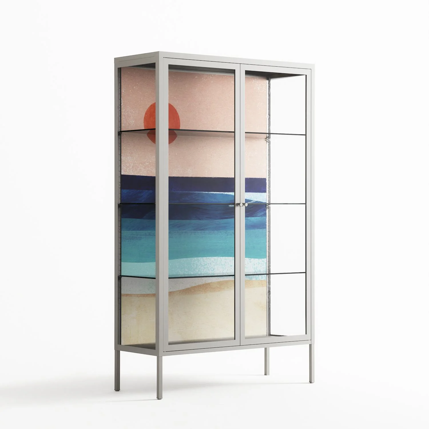 The Wave - Cabinet - Henry Rivers - Chalk - Clear glass - Image 4