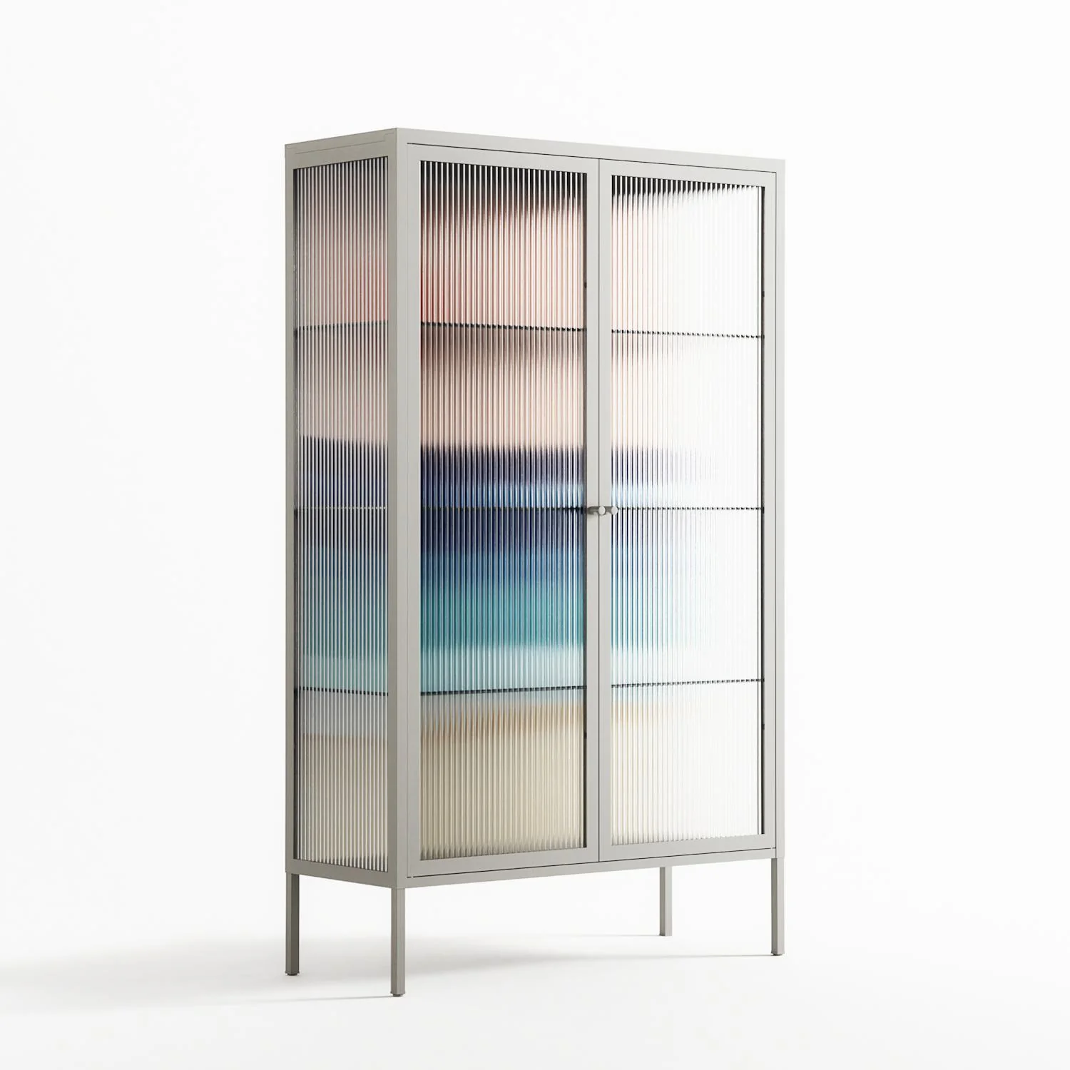 The Wave - Cabinet - Henry Rivers - Chalk - Reeded glass - Image 4