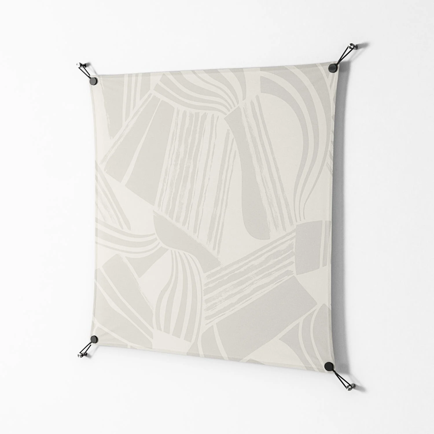 Touch the Ground - Work On Wall - Amy Suther - Black - 90 x 90 cm - Image 2