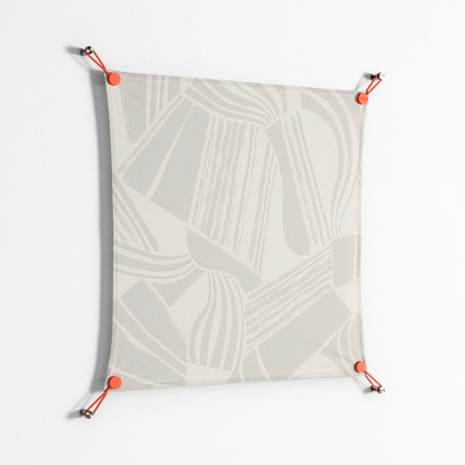 Touch the Ground - Work On Wall - Amy Suther - Orange - 70 x 70 cm - Image 2
