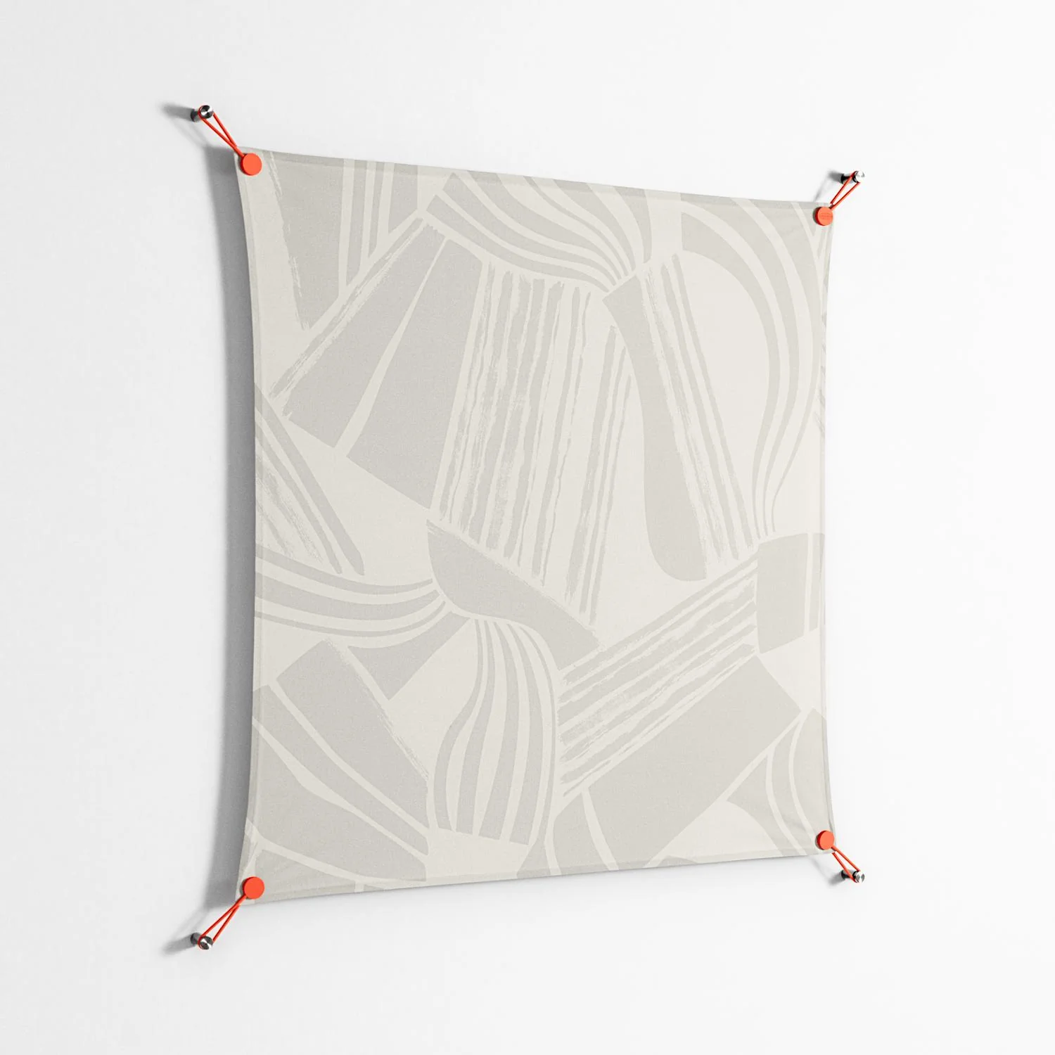 Touch the Ground - Work On Wall - Amy Suther - Orange - 90 x 90 cm - Image 2