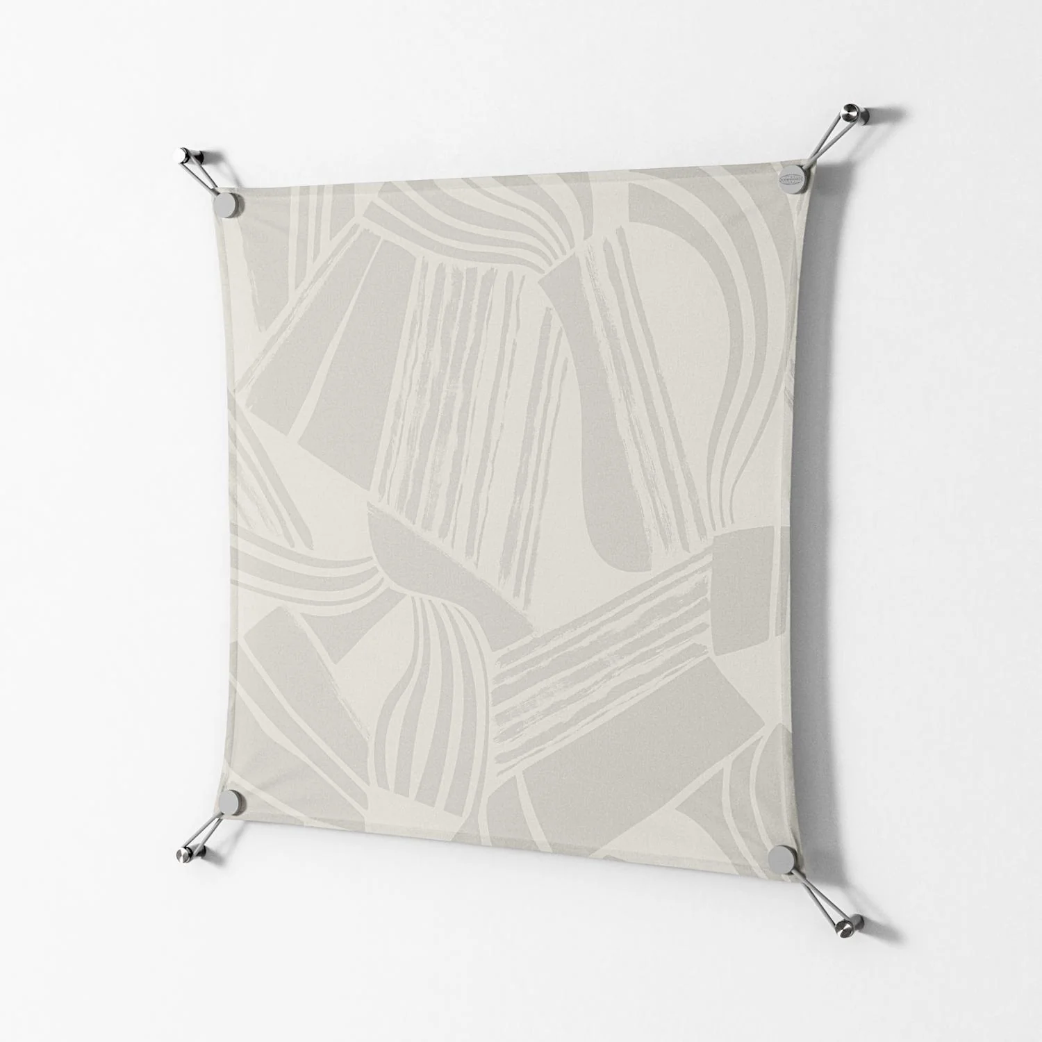 Touch the Ground - Work On Wall - Amy Suther - Silver - 70 x 70 cm - Image 2