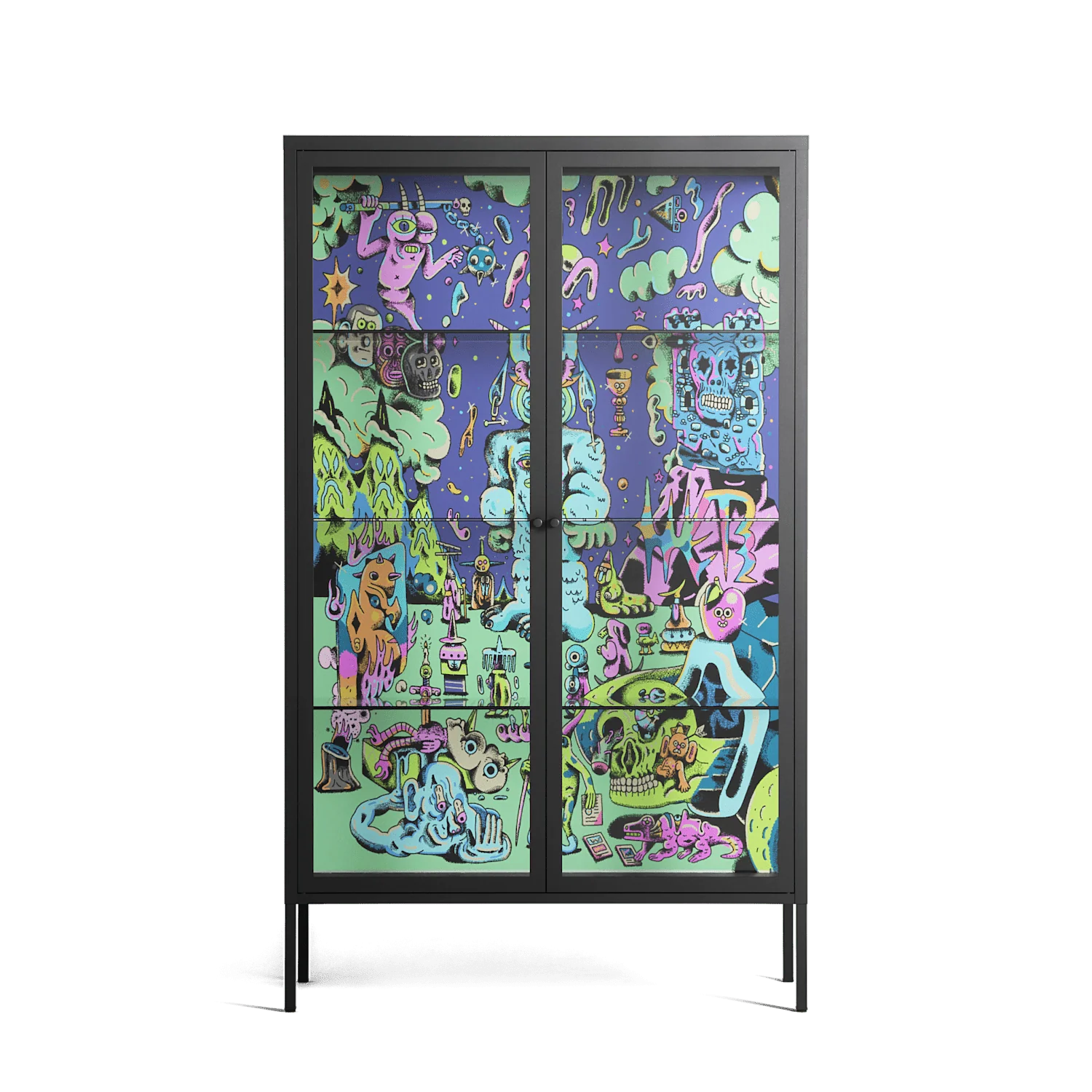 Transmutation - Cabinet - Cezar Berje - Antracite - Clear glass