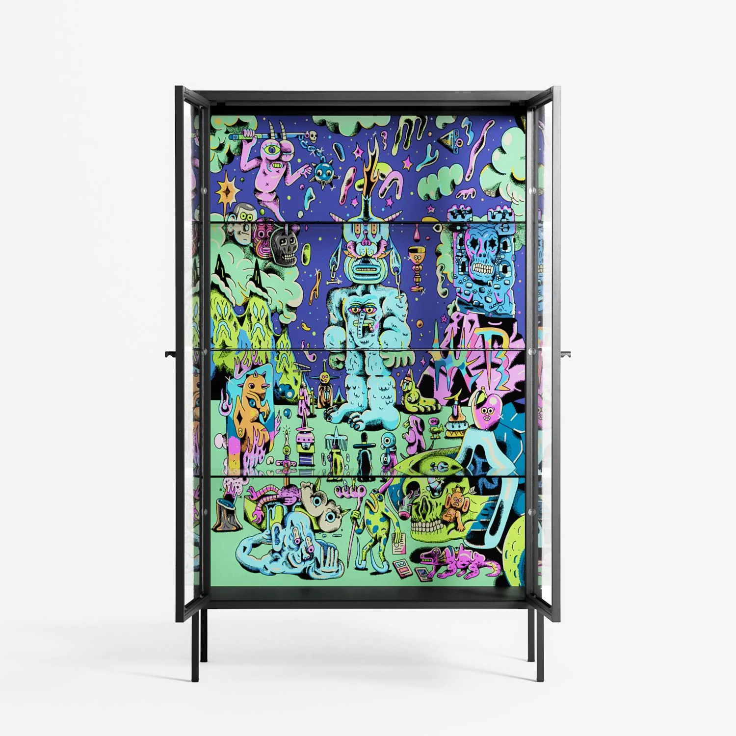 Transmutation - Cabinet - Cezar Berje - Antracite - Clear glass - Image 3