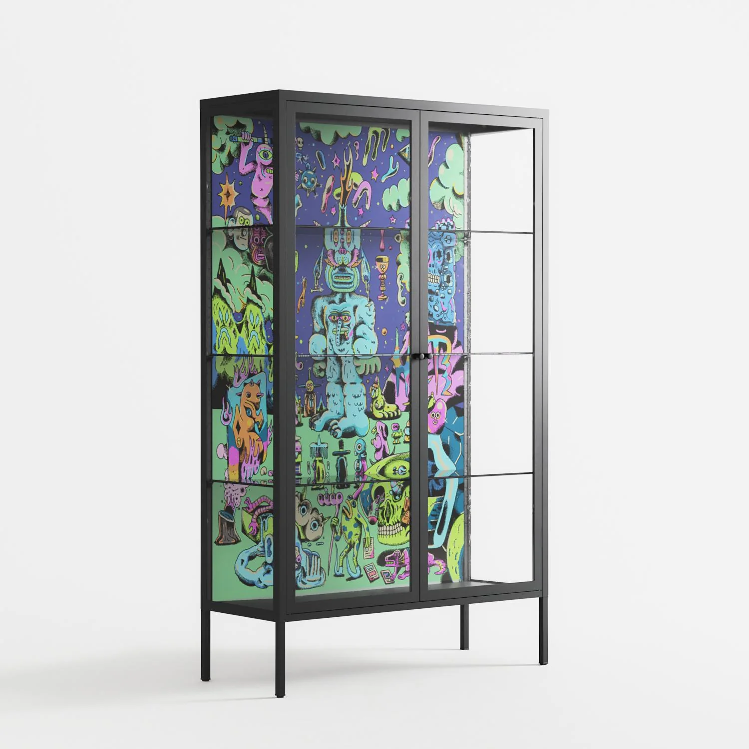 Transmutation - Cabinet - Cezar Berje - Antracite - Clear glass - Image 4