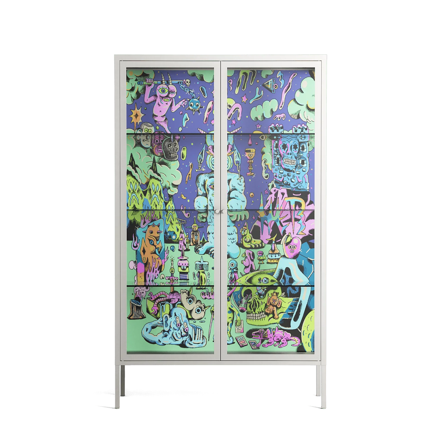Transmutation - Cabinet - Cezar Berje - Chalk - Clear glass