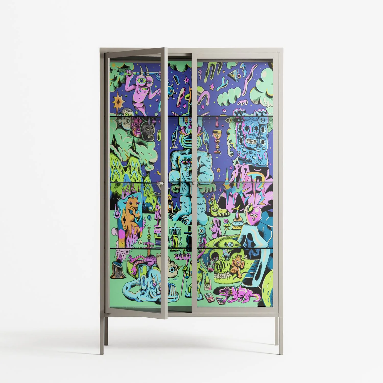 Transmutation - Cabinet - Cezar Berje - Pebble - Clear glass - Image 2