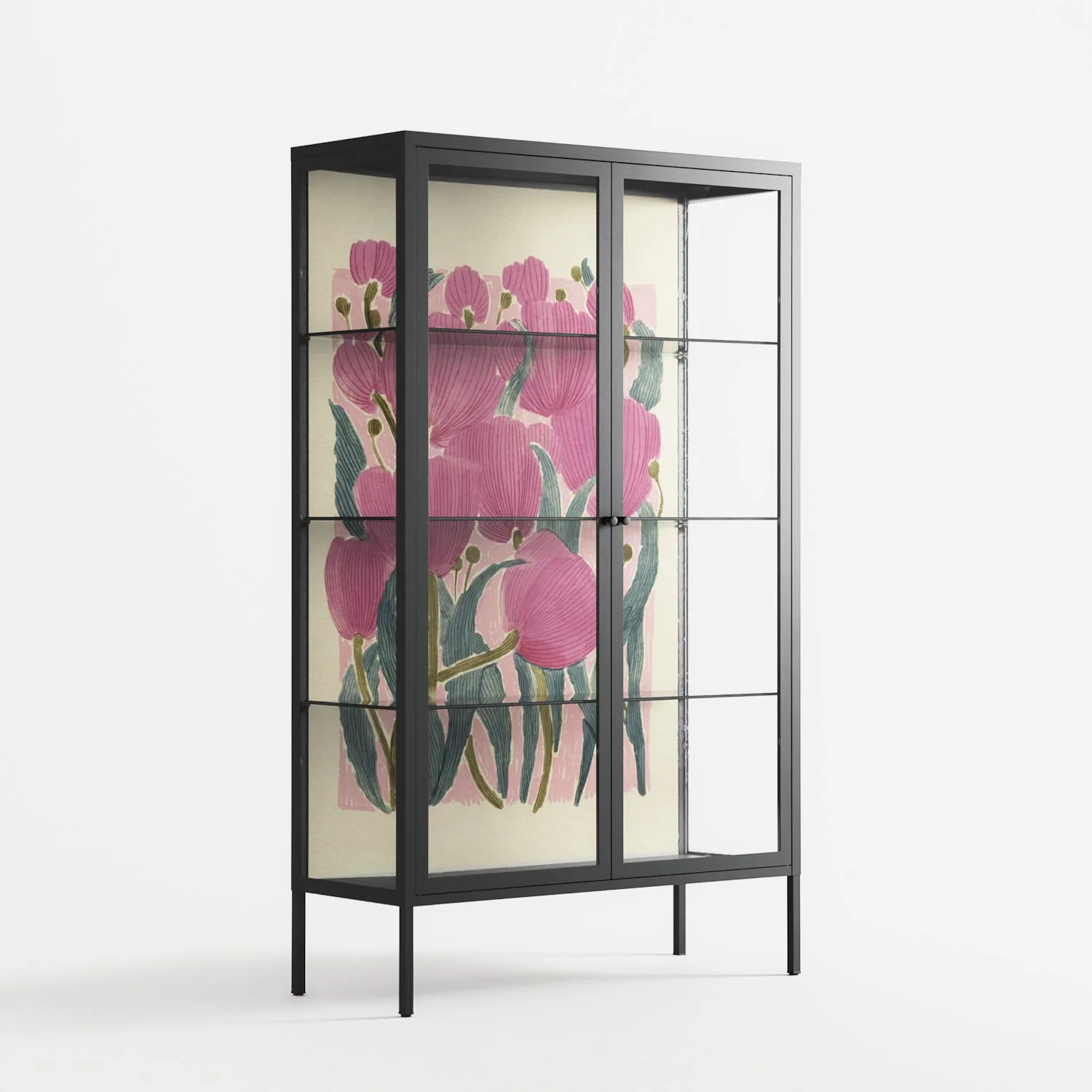 Tulips - Cabinet - Katie O’Shea - Antracite - Clear glass - Image 4