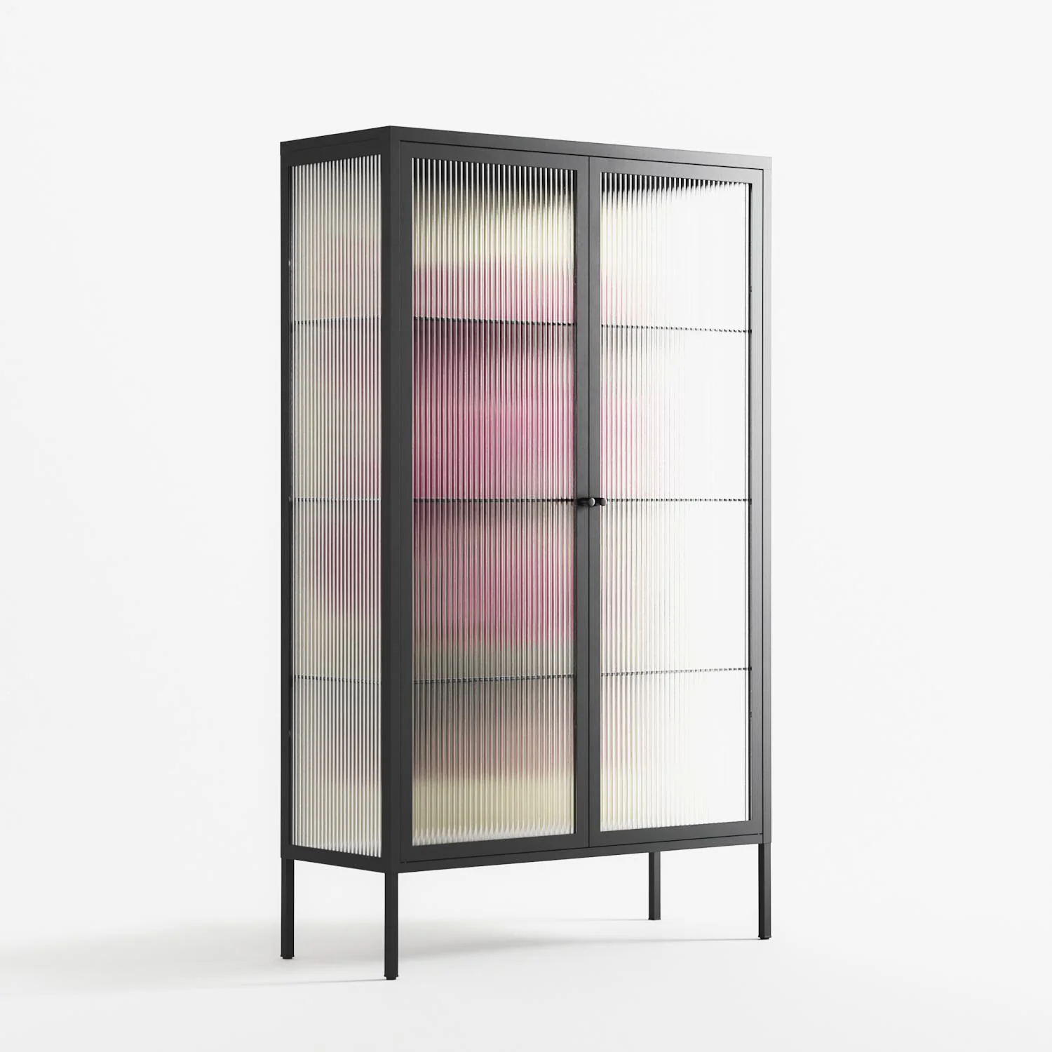 Tulips - Cabinet - Katie O’Shea - Antracite - Reeded glass - Image 4