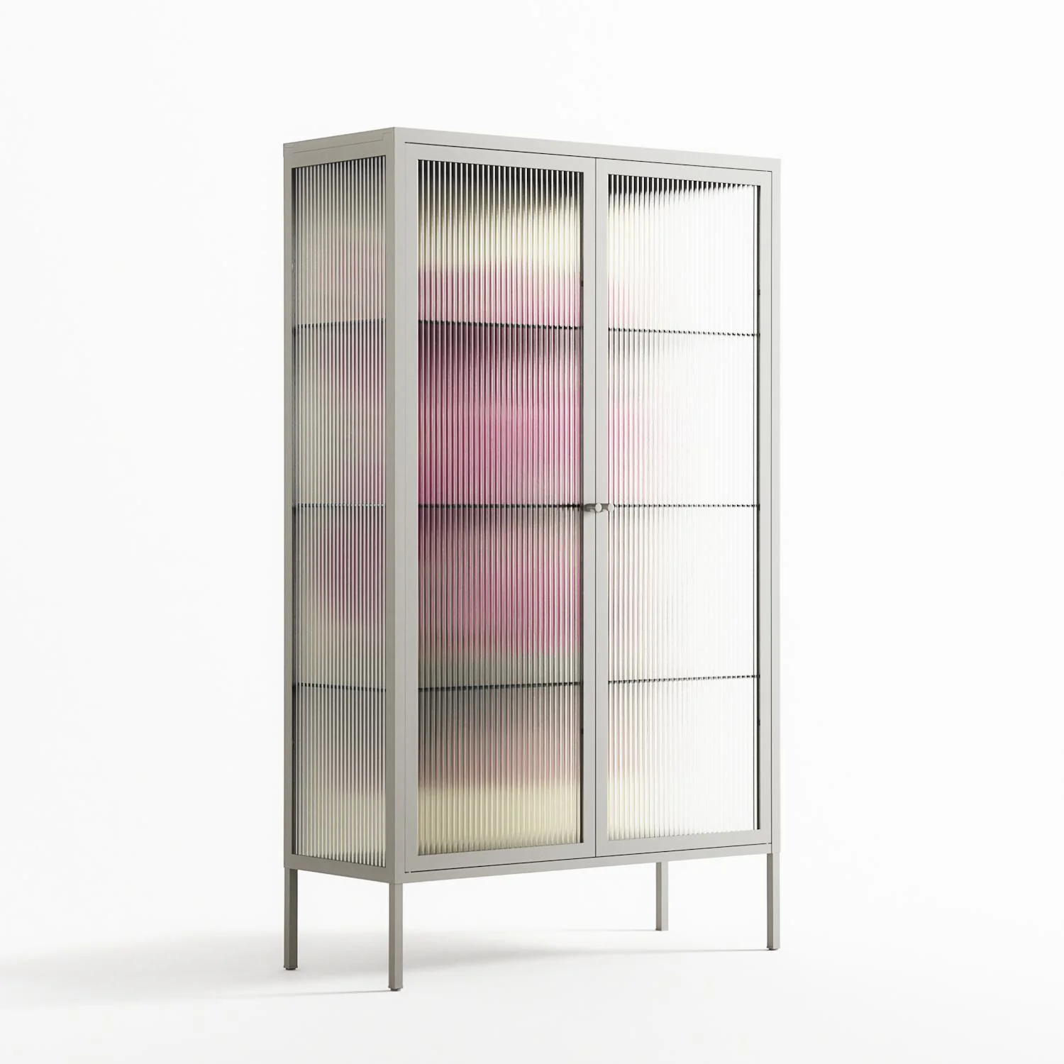 Tulips - Cabinet - Katie O’Shea - Chalk - Reeded glass - Image 4