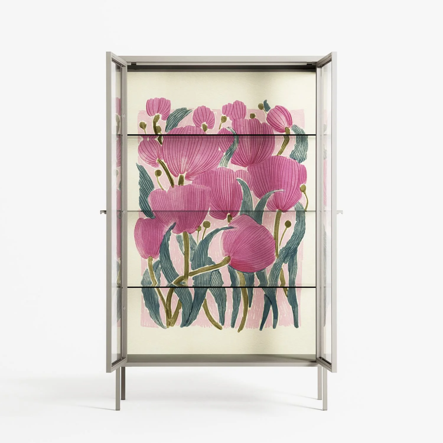 Tulips - Cabinet - Katie O’Shea - Pebble - Clear glass - Image 3