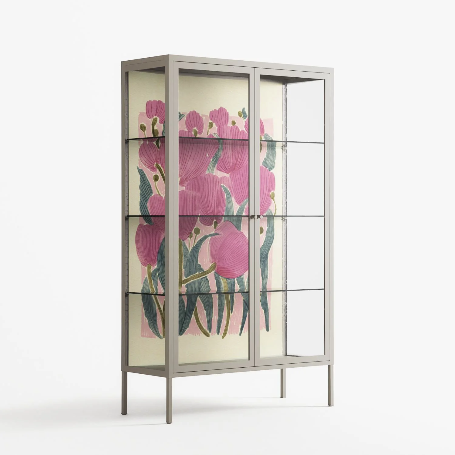 Tulips - Cabinet - Katie O’Shea - Pebble - Clear glass - Image 4