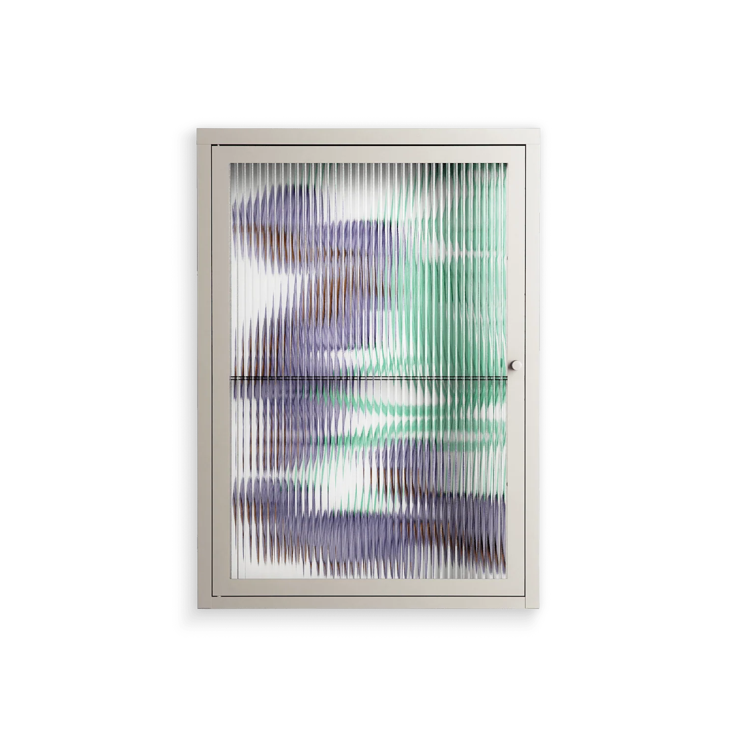 Tulips Purple - Wall Cabinet - Katie O’Shea - Pebble - Reeded glass