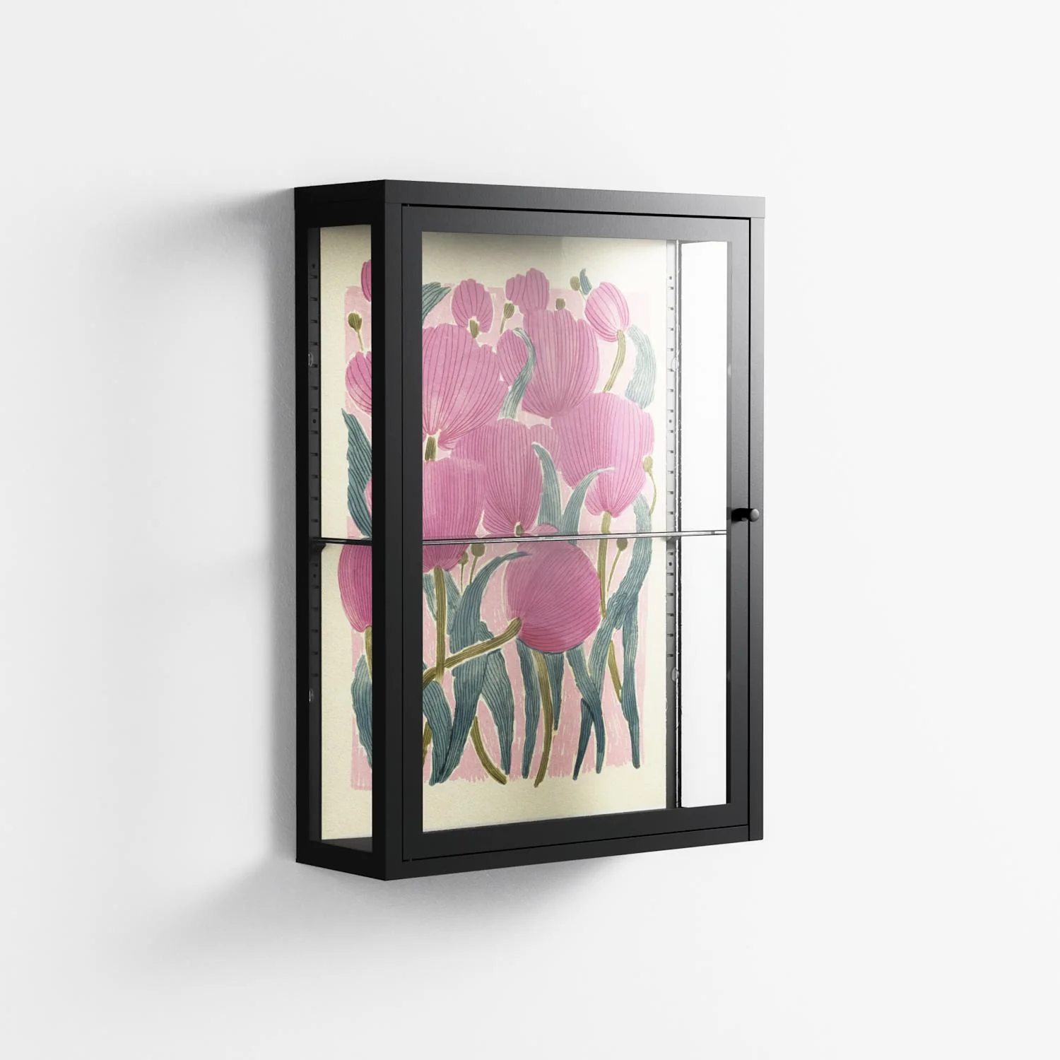 Tulips - Wall Cabinet - Katie O’Shea - Antracite - Clear glass - Image 4