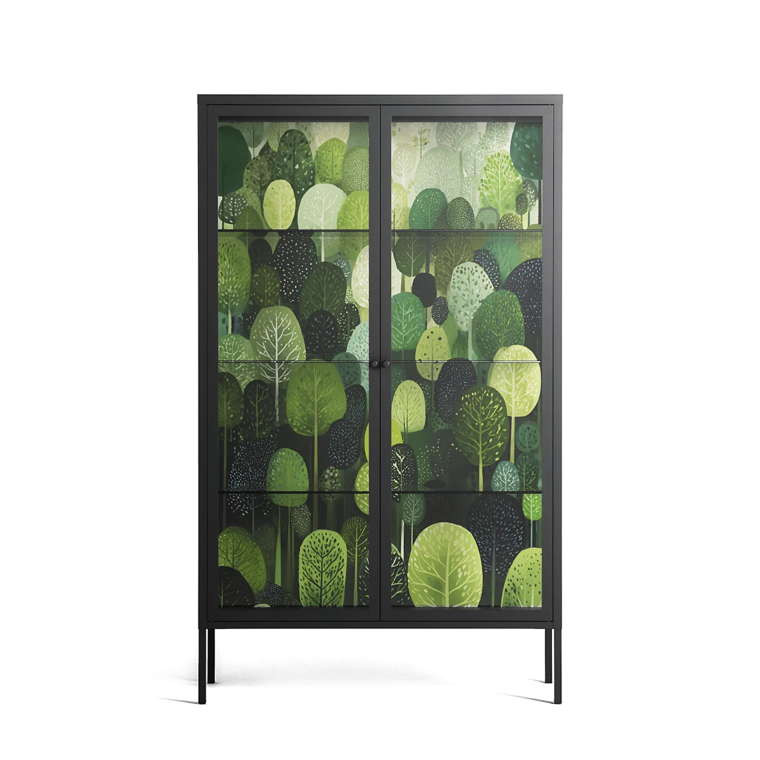 Tummetott - Cabinet - Nur Rydberg - Antracite - Clear glass