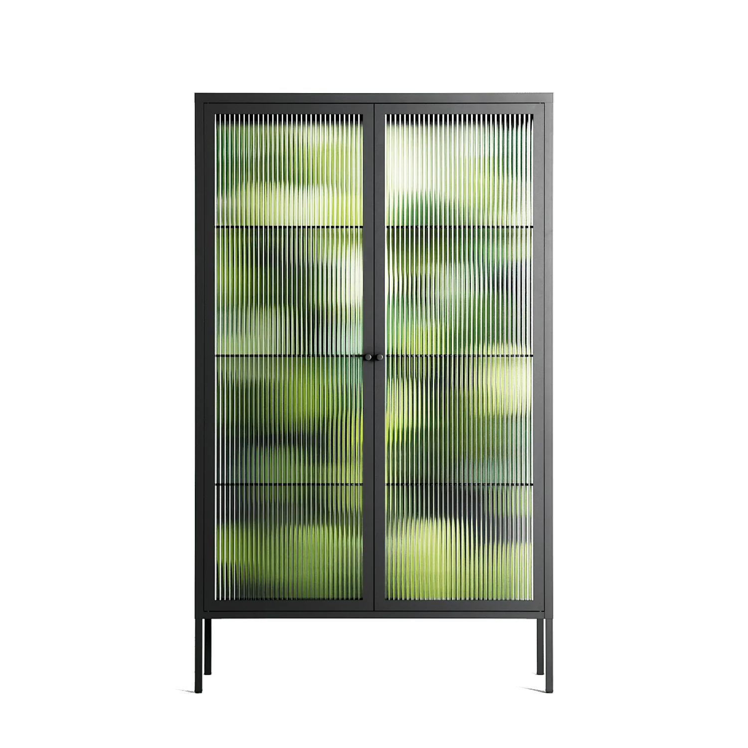 Tummetott - Cabinet - Nur Rydberg - Antracite - Reeded glass