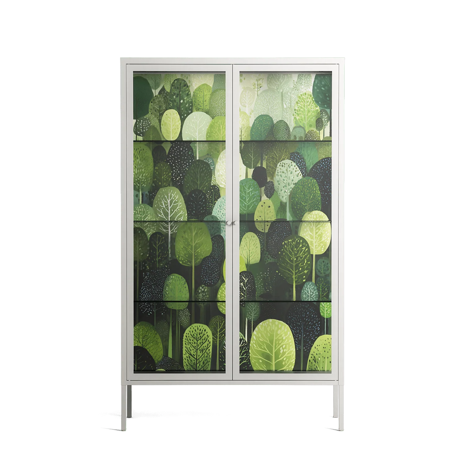 Tummetott - Cabinet - Nur Rydberg - Chalk - Clear glass