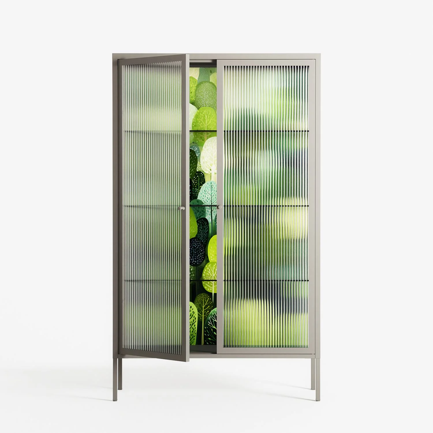 Tummetott - Cabinet - Nur Rydberg - Pebble - Reeded glass - Image 2