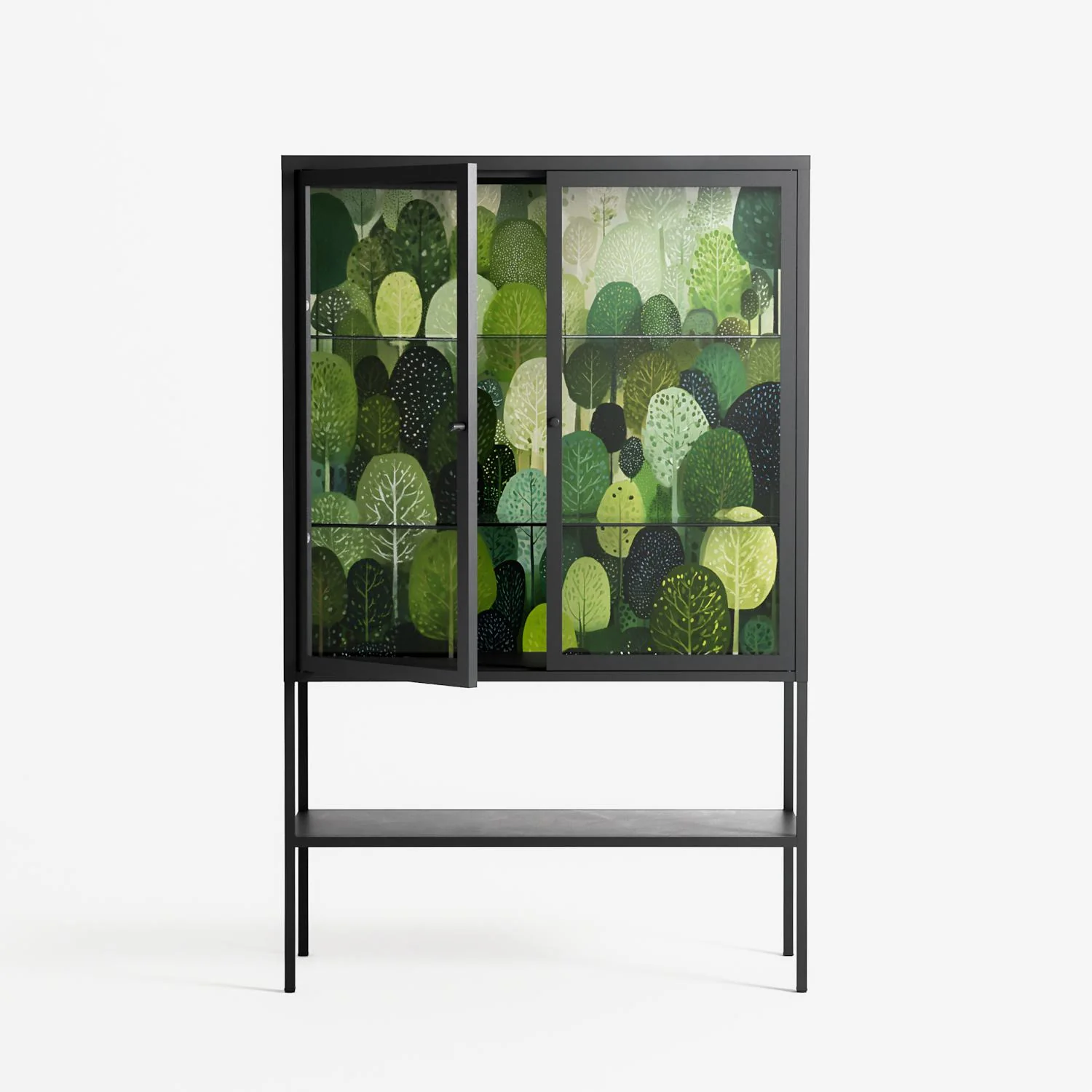 Tummetott - Loft Cabinet - Nur Rydberg - Antracite - Clear glass - Image 2