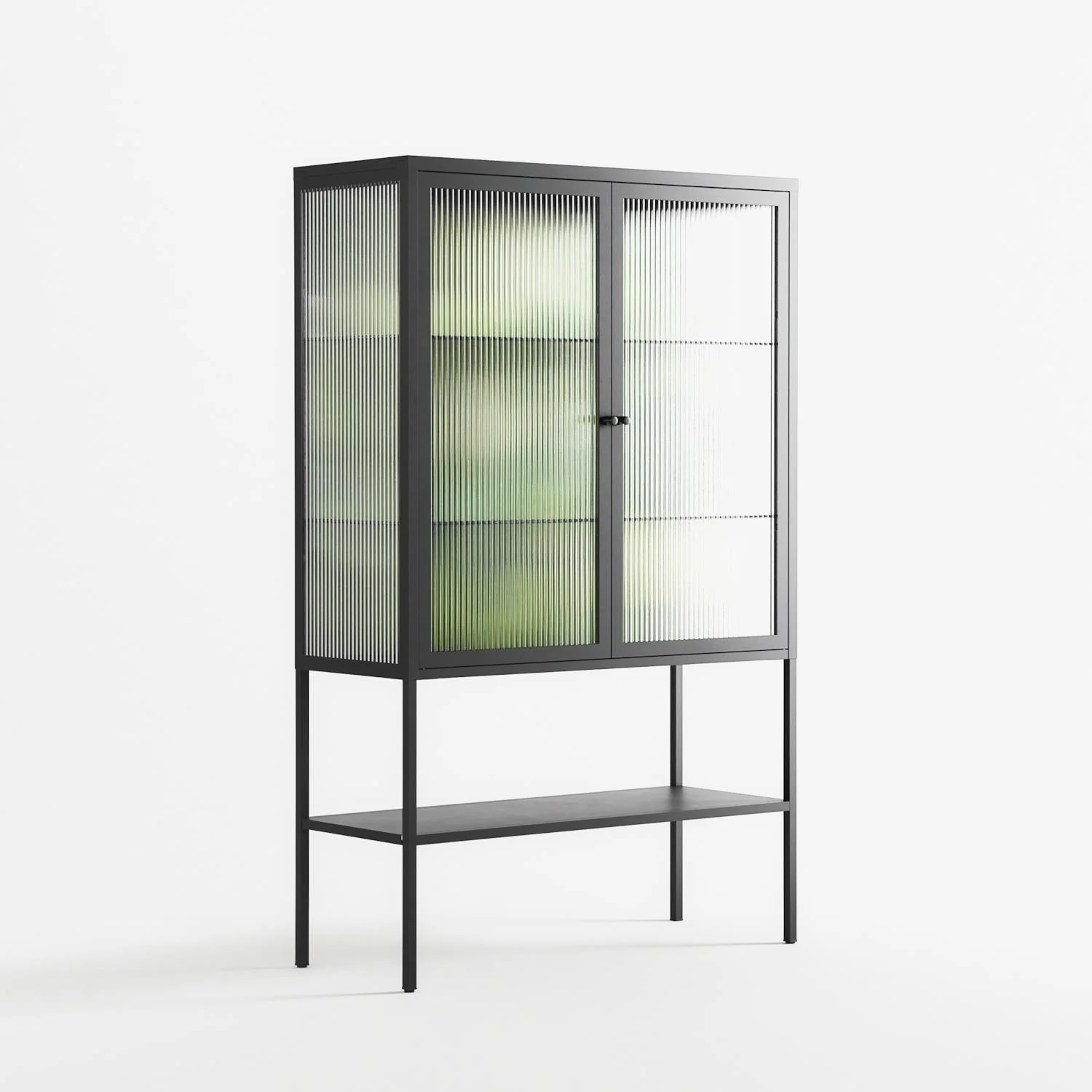 Tummetott - Loft Cabinet - Nur Rydberg - Antracite - Reeded glass - Image 4