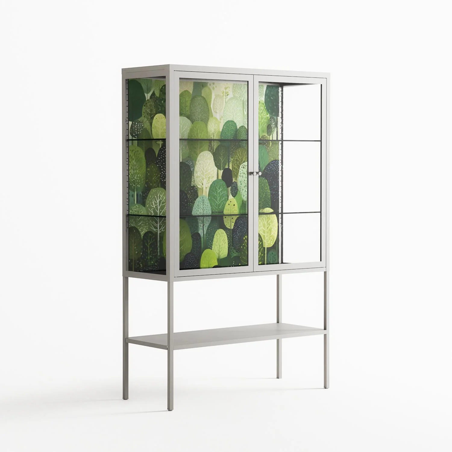 Tummetott - Loft Cabinet - Nur Rydberg - Chalk - Clear glass - Image 4