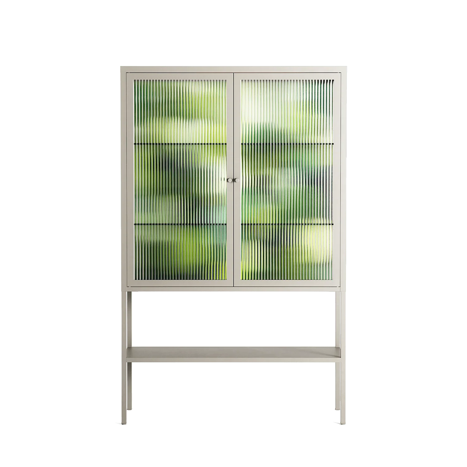 Tummetott - Loft Cabinet - Nur Rydberg - Pebble - Reeded glass