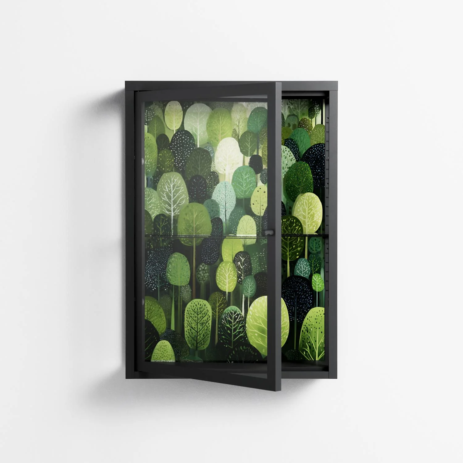 Tummetott - Wall Cabinet - Nur Rydberg - Antracite - Clear glass - Image 2