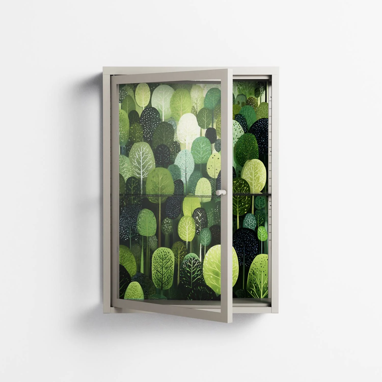 Tummetott - Wall Cabinet - Nur Rydberg - Pebble - Clear glass - Image 2