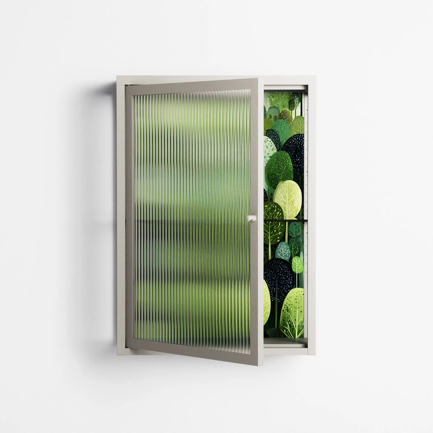 Tummetott - Wall Cabinet - Nur Rydberg - Pebble - Reeded glass - Image 2