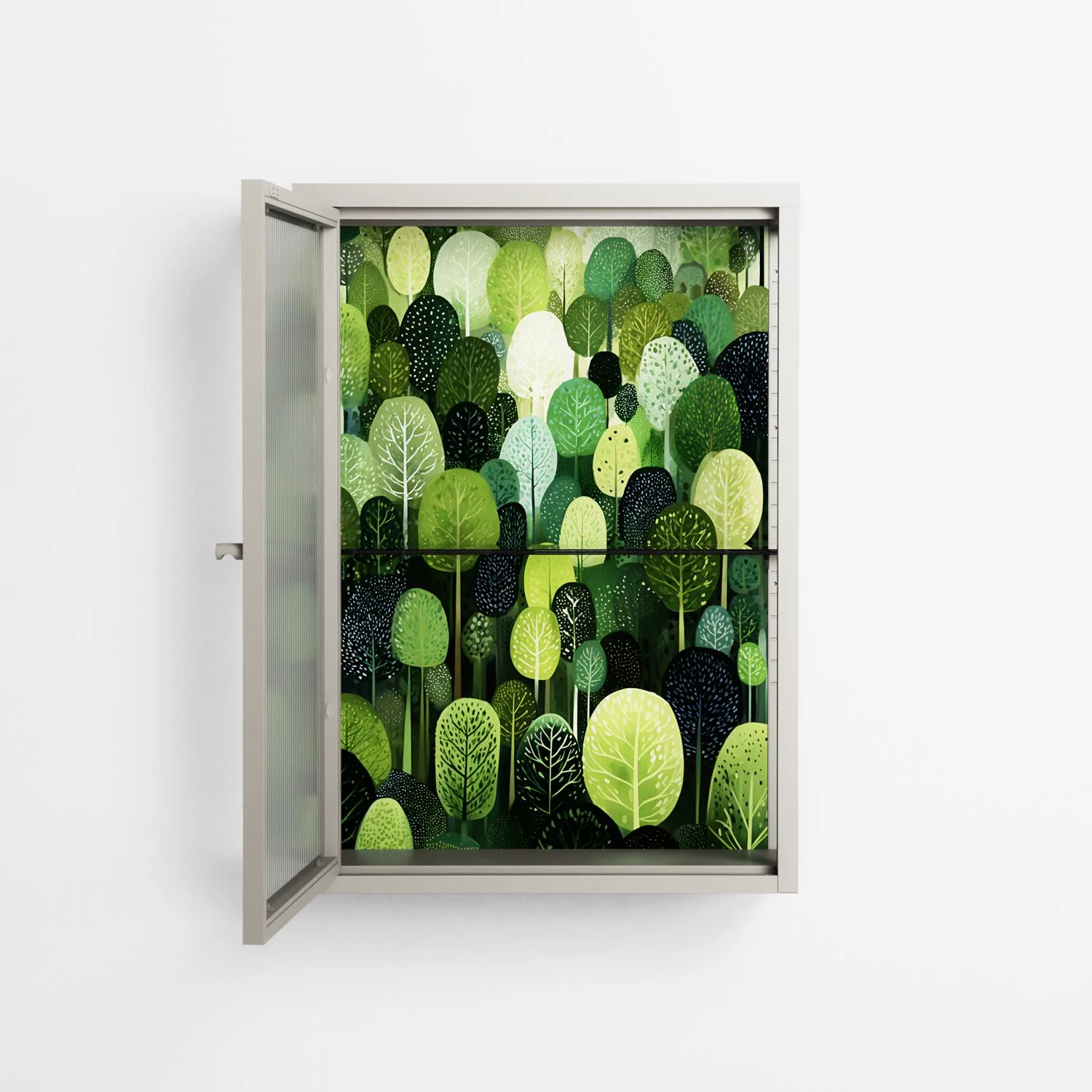 Tummetott - Wall Cabinet - Nur Rydberg - Pebble - Reeded glass - Image 3