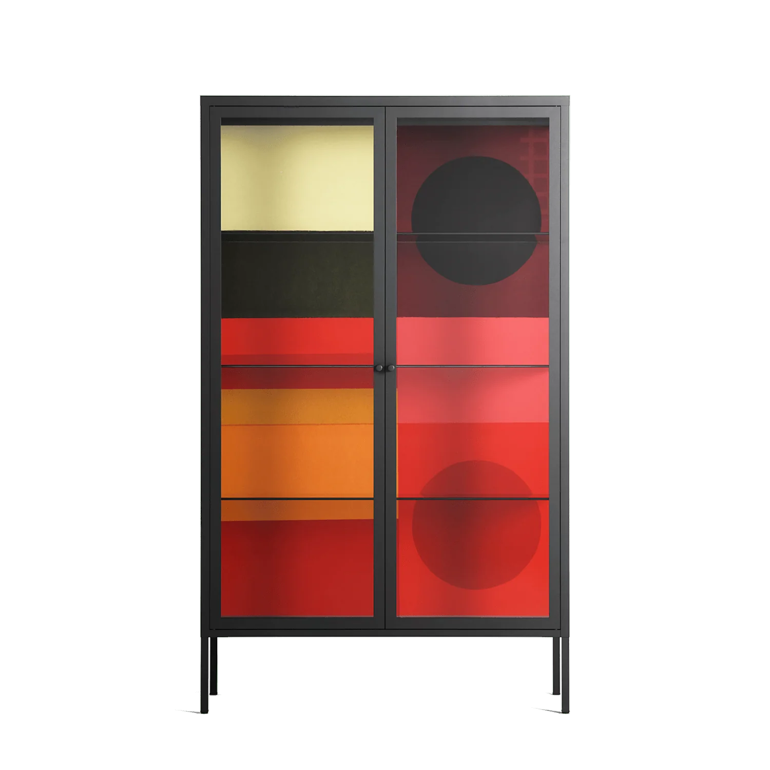 Turnstile - Cabinet - Rikki Hewitt - Antracite - Clear glass