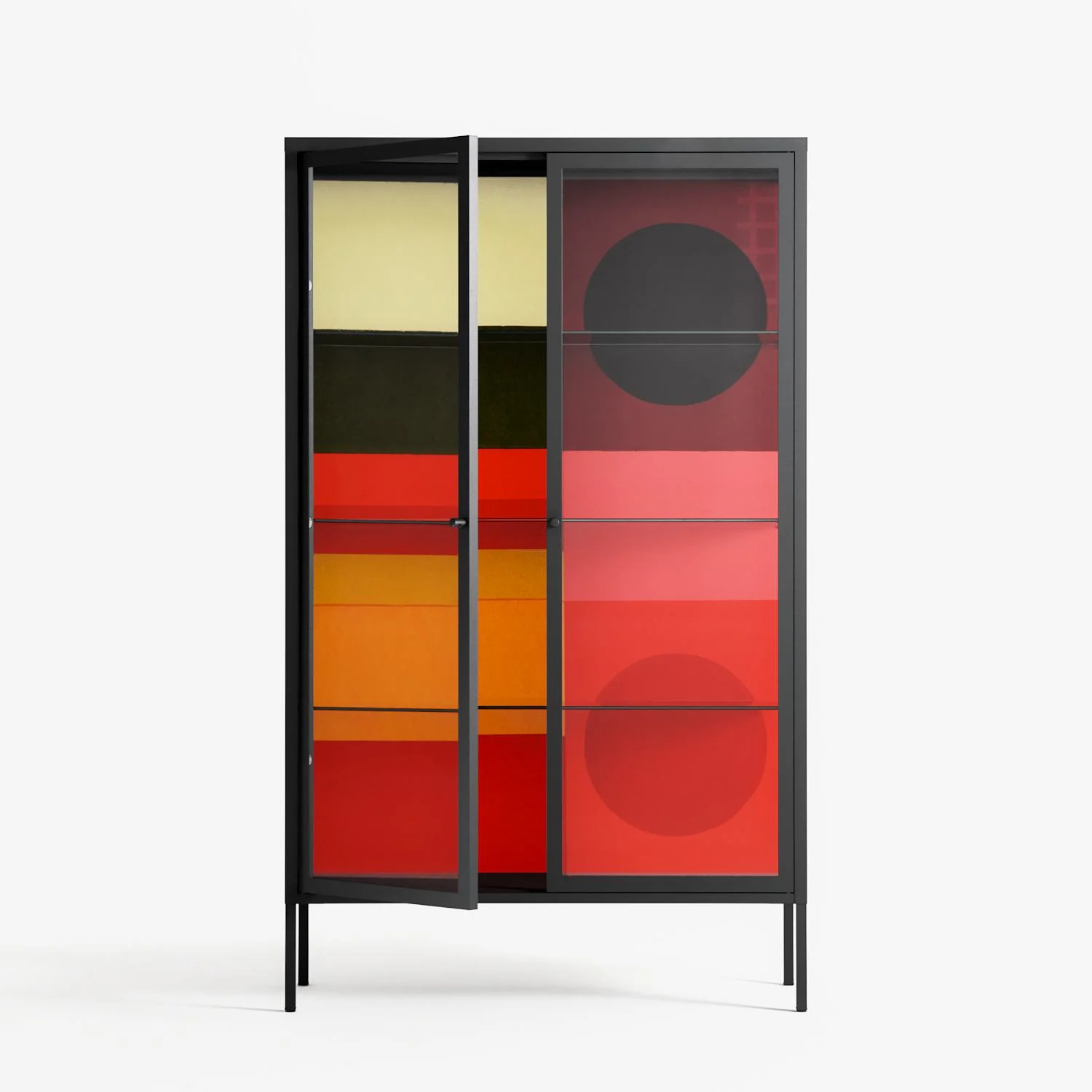 Turnstile - Cabinet - Rikki Hewitt - Antracite - Clear glass - Image 2