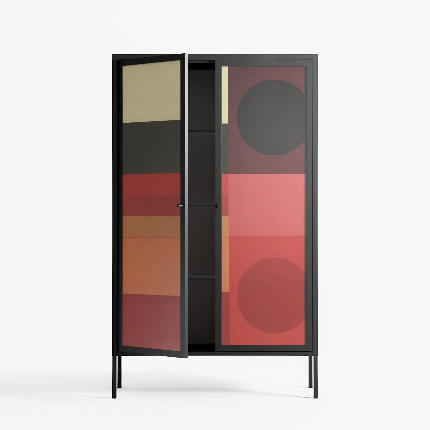 Turnstile - Cabinet - Rikki Hewitt - Antracite - Overlay Glass - Image 3
